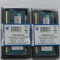 MEMORIE RAM KINGSTON 8 GB (2 x 4 GB) DDR3 1600 MHz
