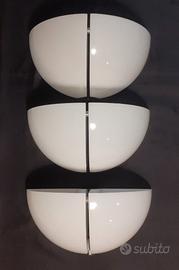 3 lampade applique Stilnovo doppio Spicchio 70 80