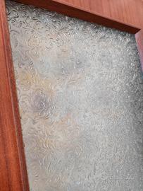 5 Porte Anni 50/60 - Legno e Vetro Decorato