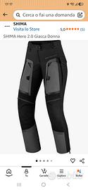 pantaloni cargo moto donna 