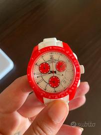 Orologio “Zzero” Unisex, bianco e rosso