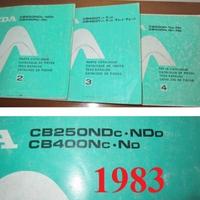 Honda CB 250-CB 400 anni vari catalogi ricambi
