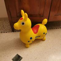 cavallino gonfiabile Rody giallo