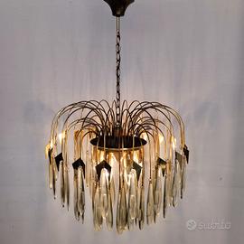 Lampadario lampada Sciolari vintage anni 70 design