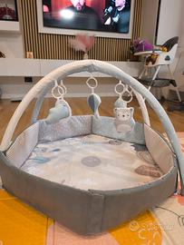 Tappeto gioco neonato MoMi PASTEL 3 in 1