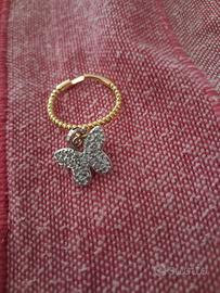 anello regolabile con pendente