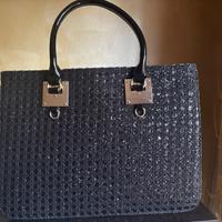 Borsa a Mano nera elegante con tracolla