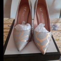 scarpe glitterate nuove