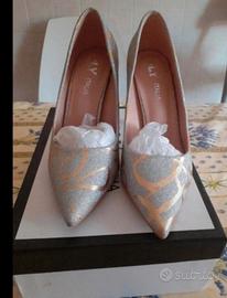 scarpe glitterate nuove