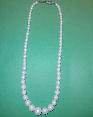 collana perle bianche