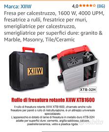 Fresatrice per calcestruzzo XIIW 1600W MOD.XTB1600