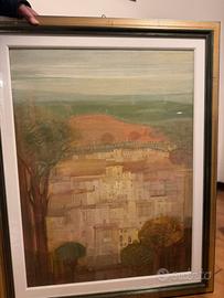 Quadro “Franciacorta” tecnica mista -G. Caffi 1998