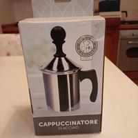 cappuccinatore in acciaio