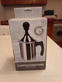 cappuccinatore in acciaio