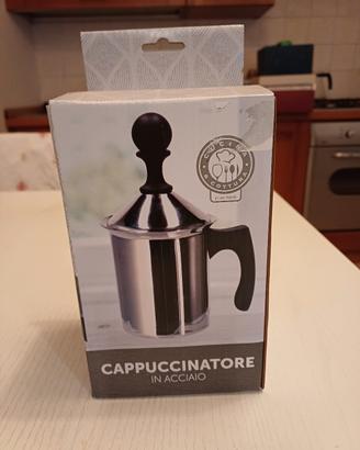 cappuccinatore in acciaio