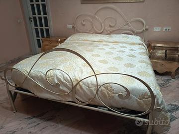 letto matrimoniale in ferro battuto 