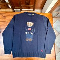 Polo ralph lauren maglione uomo M orso ricamato