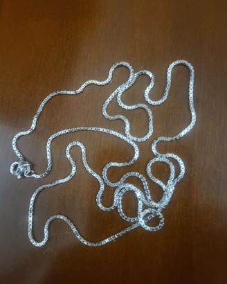 collana alla veneziana argento 925 cm 70
