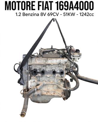 Motore Fiat 169A4000 1.2 benzina 8V 69 cv 91.000km