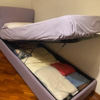 Letto singolo contenitore