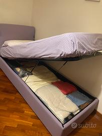 Letto singolo contenitore