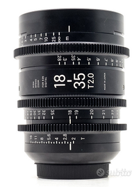 Sigma 18-35mm T2 Cine-Attacco Canon EF