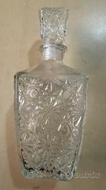 Decanter bottiglia liquore vetro/ cristallo