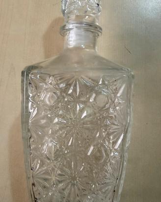 Decanter bottiglia liquore vetro/ cristallo