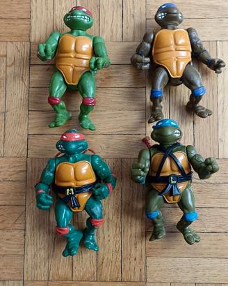 Lotto 4 Tartarughe Ninja TMNT Vintage 1988