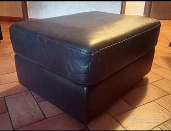 Pouff vera pelle.