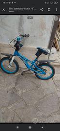 Bicicletta Bambina Atala 16" blu/bianca