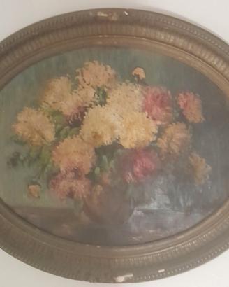 Dipinto natura morta ovale 117 x 93