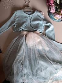 abito+bolerino cerminia cresima comunione 