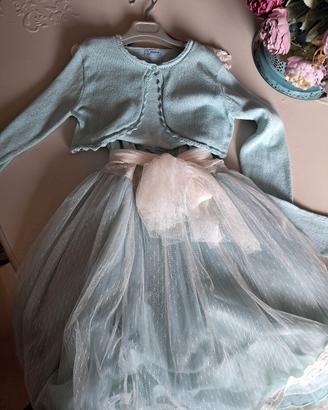 abito+bolerino cerminia cresima comunione 