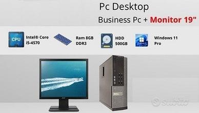 POSTAZIONE COMPLETA COMPUTER PC MONITOR