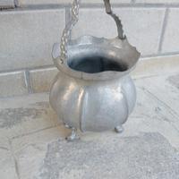 VASO VINTAGE IN PELTRO ANNI 60 