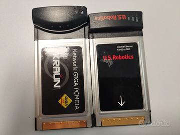lotto due schede ethernet pcmcia