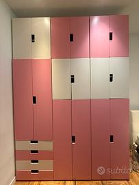 Armadio componibile bicolore