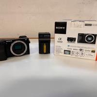 Sony a6000 + extra batteria Patona NP-FW50