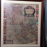 Quadro cartina Piemonte 