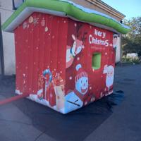 CASETTA GONFIABILE DI BABBO NATALE