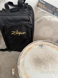 Set Batteria (Borsa, Rullante e Pelle)