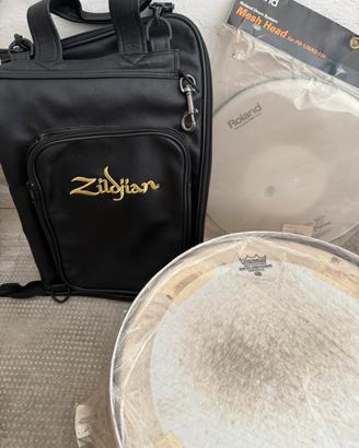 Set Batteria (Borsa, Rullante e Pelle)