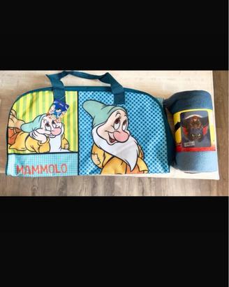 Set Borsone da viaggio Disney + Plaid Dragons