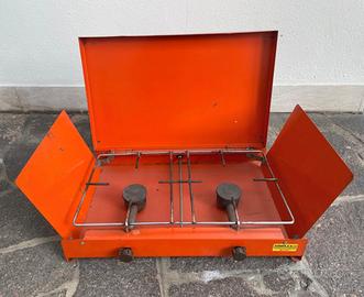 Fornello da campeggio 2 fuochi a gas