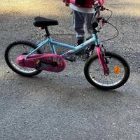 16 bicicletta azzurra rosa decathlon