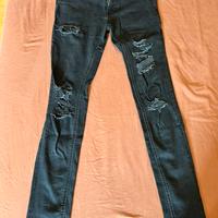 Jeans skinny Jack&Jones neri con strappi
