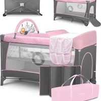 Lettino campeggio rosa bimba 