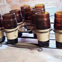 portabottiglie vintage in ferro(leggi descrizione)