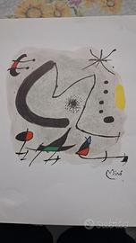 Joan Miro' lettera M ( fotolitografia )
